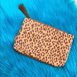Cheetah Cosmetic Bag with Tassel
